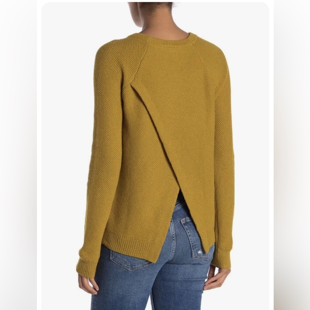 Madewell long sleeve mustard top